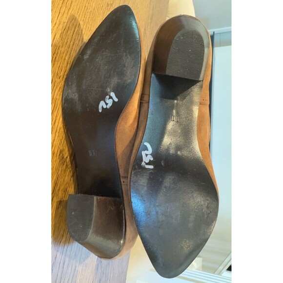 Oak Tree Farms Brown Suede Leather Victorian Western Lace Up Boots Women’s Sz 11 - Picture 7 of 9